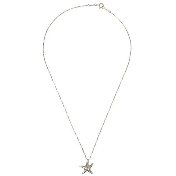 Tiffany & Co. Starfish Pendant Necklace 925 Silver 176580 - Picture 1 of 10